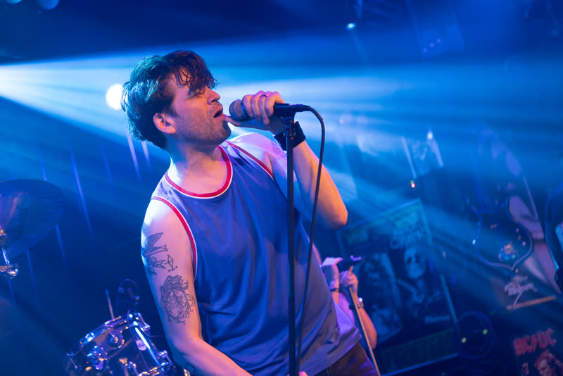 Mike singing for Machine Gun Rabbit